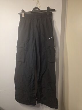 Nike Kids Black Cargo Track Pants - Lightweight Athletic Bottoms